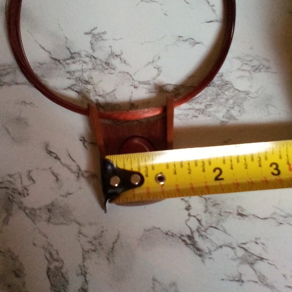 Unique Tribal Ethnic Wood Pendant Necklace - Picture 5 of 6